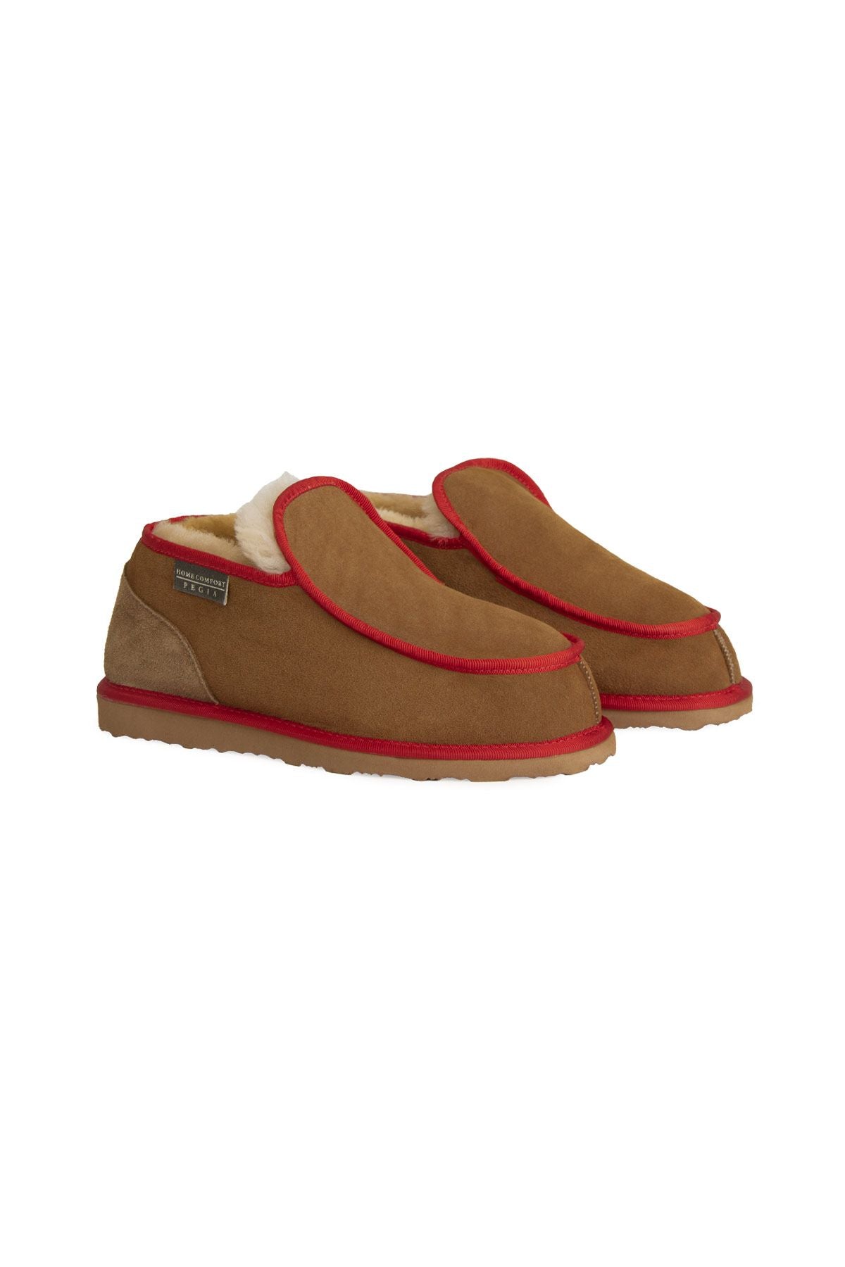 Pegia Genuine Sheepskin Fur House Shoe 191212  - Chestnut