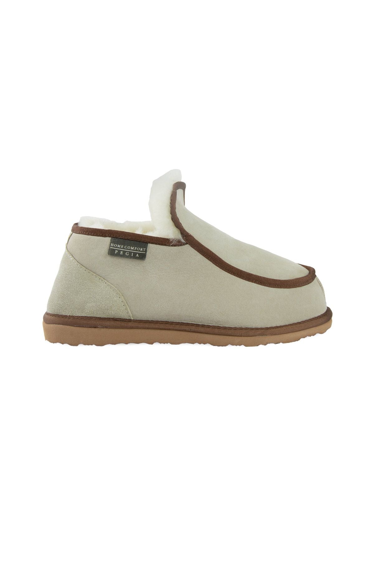 Pegia Genuine Sheepskin Fur House Shoe 191212  - Beige