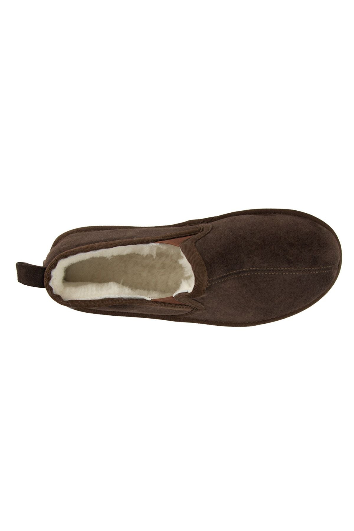 Pegia Genuine Suede Sheepskin Home Shoe 191214  - Choco