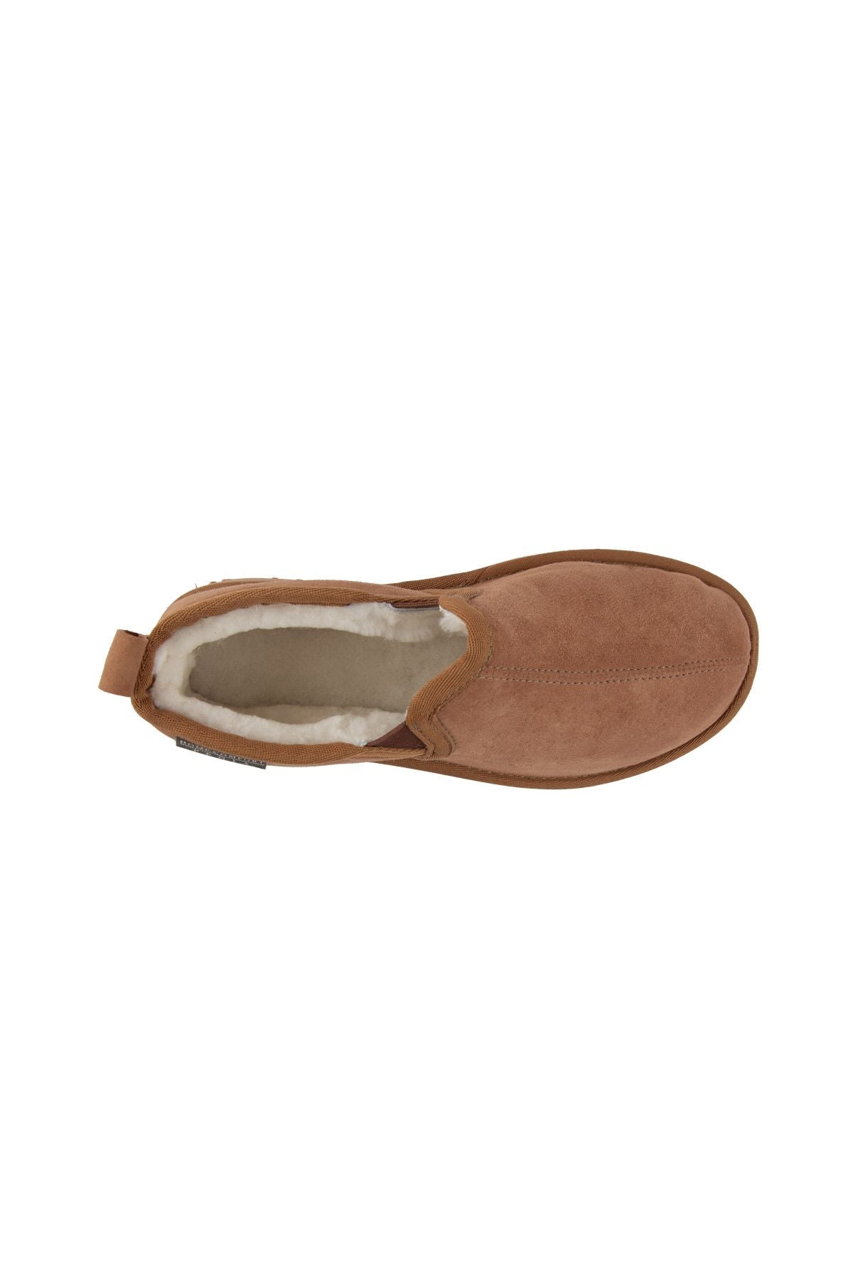 Pegia Genuine Suede Sheepskin Home Shoe 191214  - Chestnut
