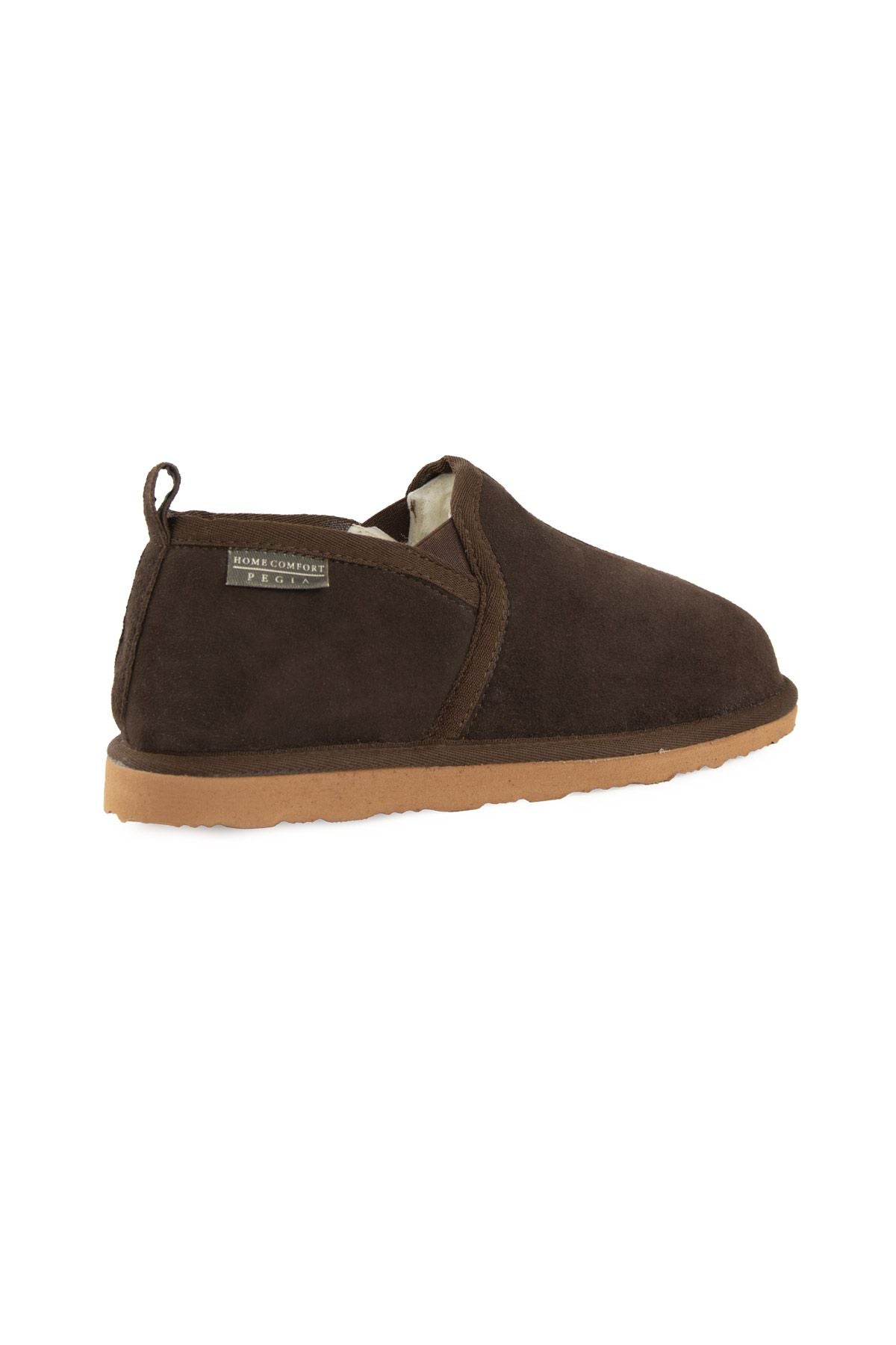 Pegia Genuine Suede Sheepskin Home Shoe 191221  - Choco