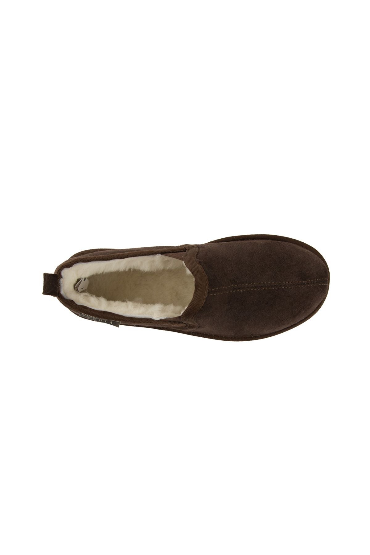 Pegia Genuine Suede Sheepskin Home Shoe 191221  - Choco
