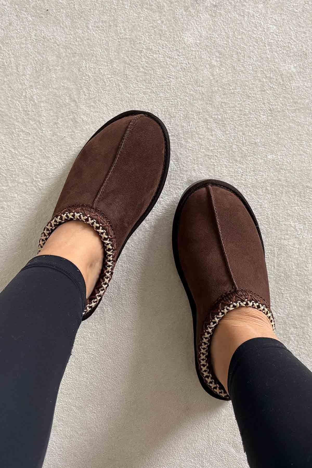 Pegia Women's Genuine Sheepskin Boots 191162  - Choco