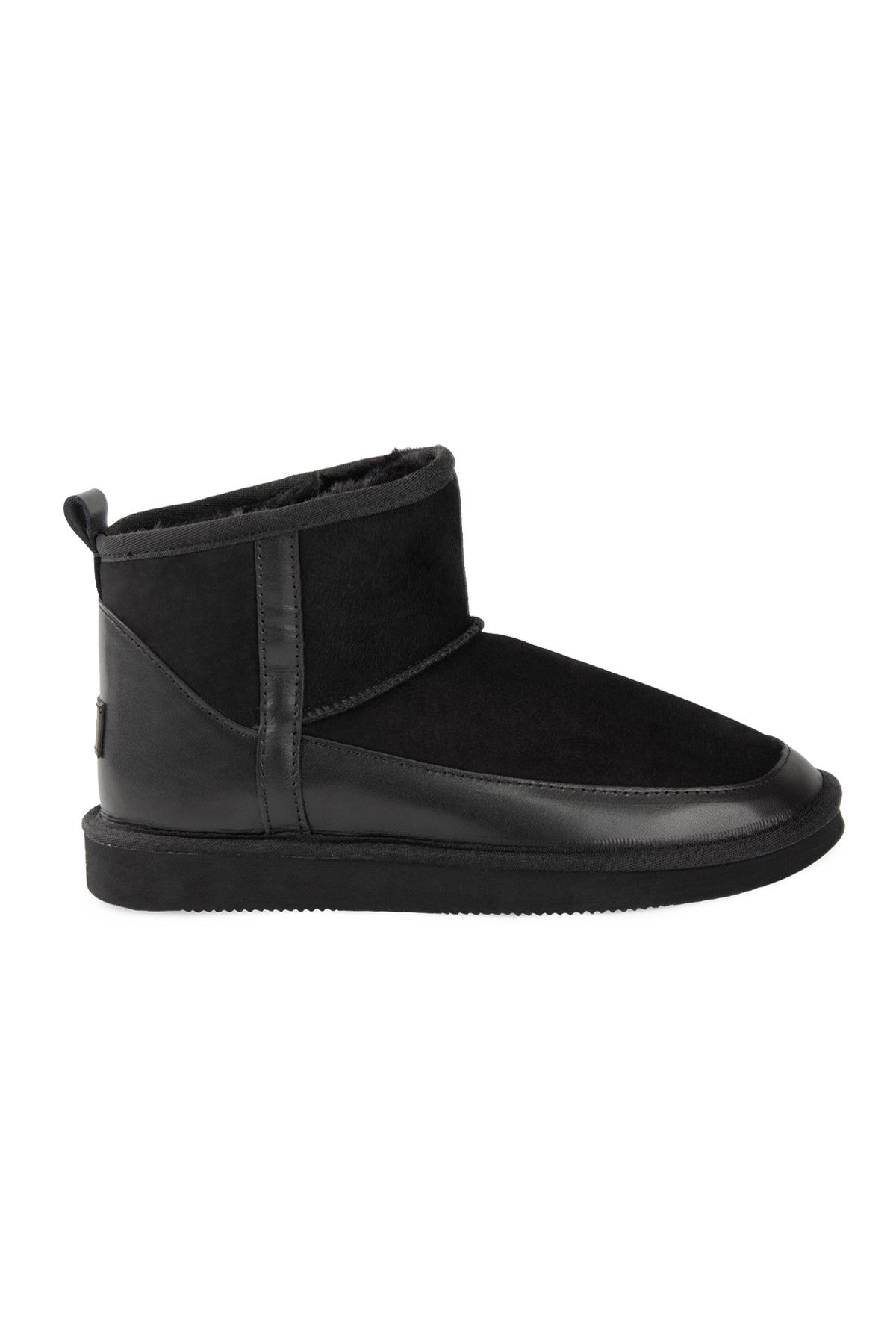 Pegia Women’s Genuine Fur Mini Boots 191166  - Black