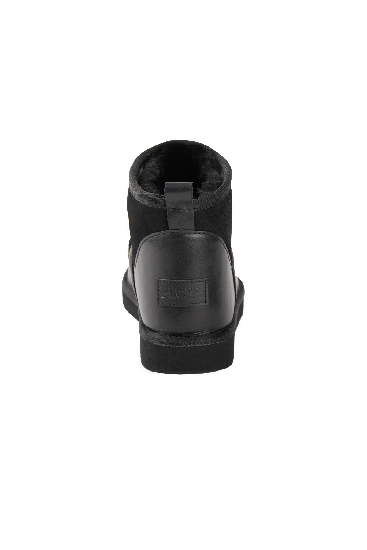 Pegia Women’s Genuine Fur Mini Boots 191166  - Black