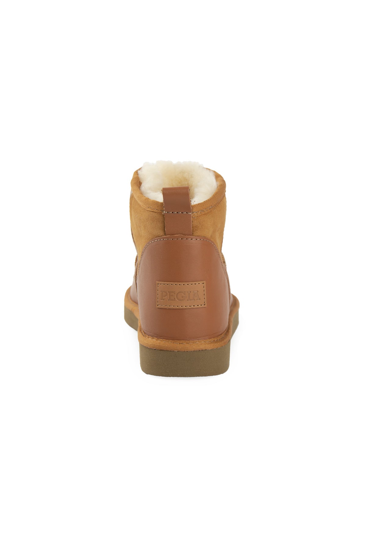 Pegia Women’s Genuine Fur Mini Boots 191166  - Chestnut