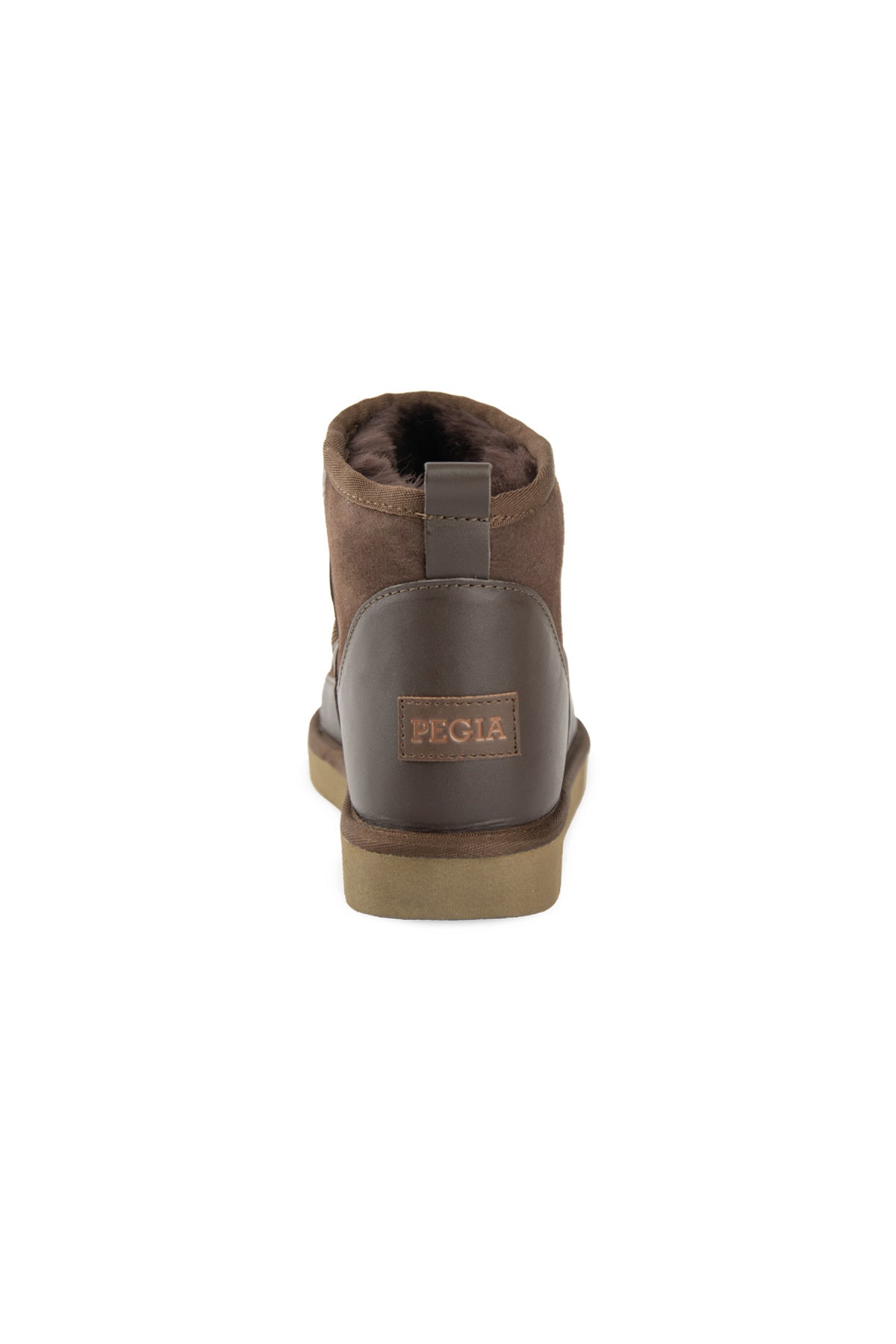 Pegia Women’s Genuine Fur Mini Boots 191166  - Choco