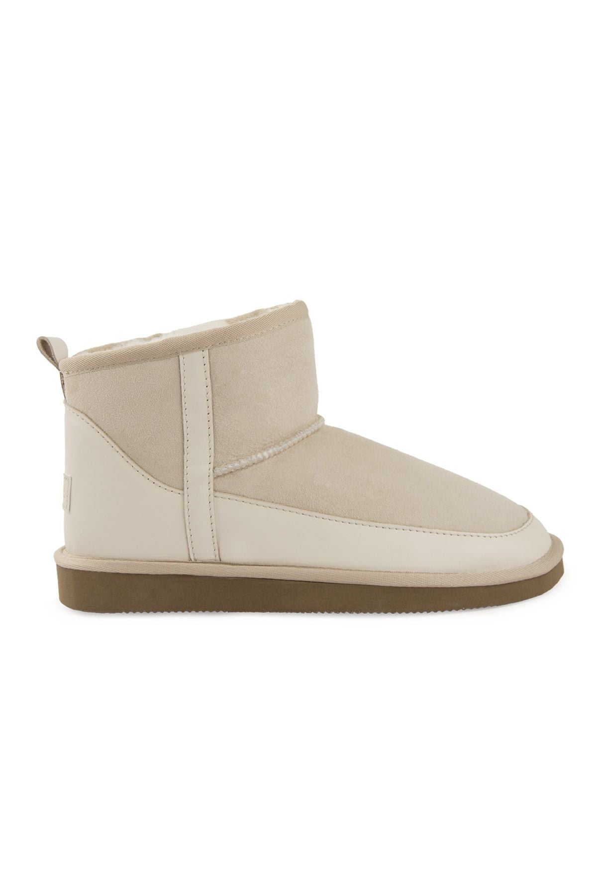 Pegia Women’s Genuine Fur Mini Boots 191166  - Beige
