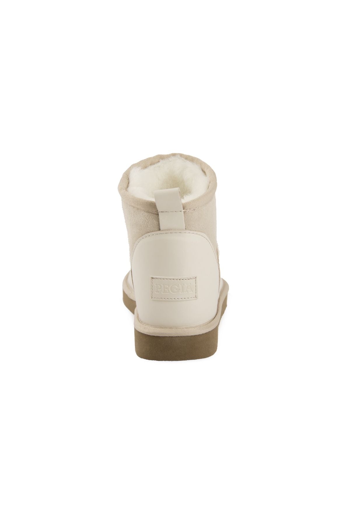 Pegia Women’s Genuine Fur Mini Boots 191166  - Beige