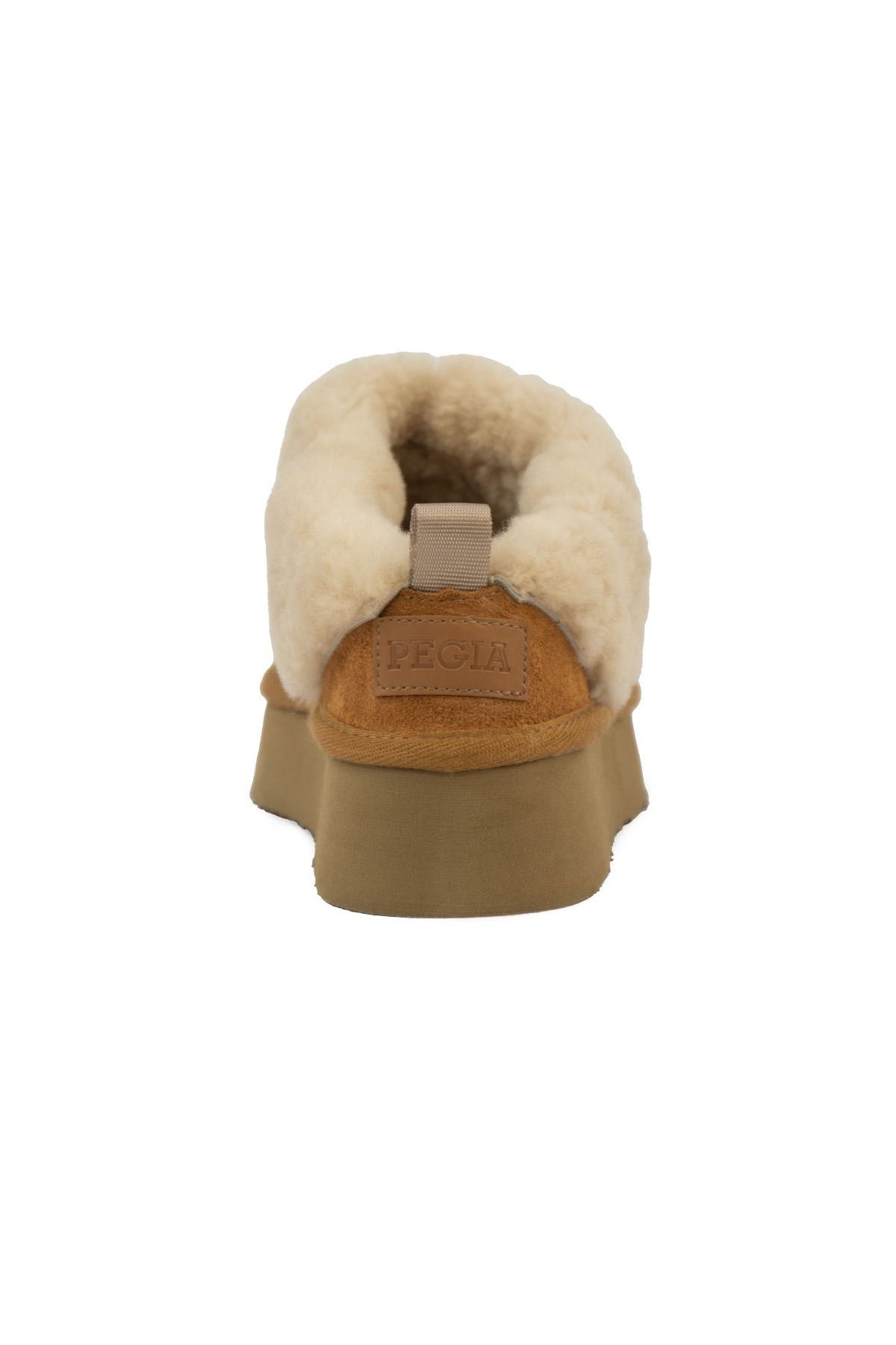 Pegia Women’s Genuine Sheepskin Mini Boots  - Chestnut