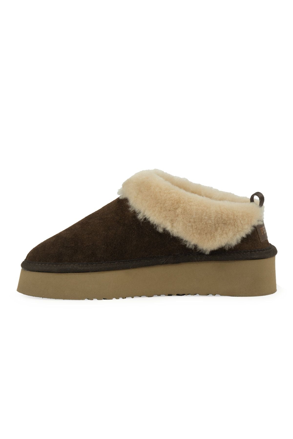 Pegia Women’s Genuine Sheepskin Mini Boots  - Choco
