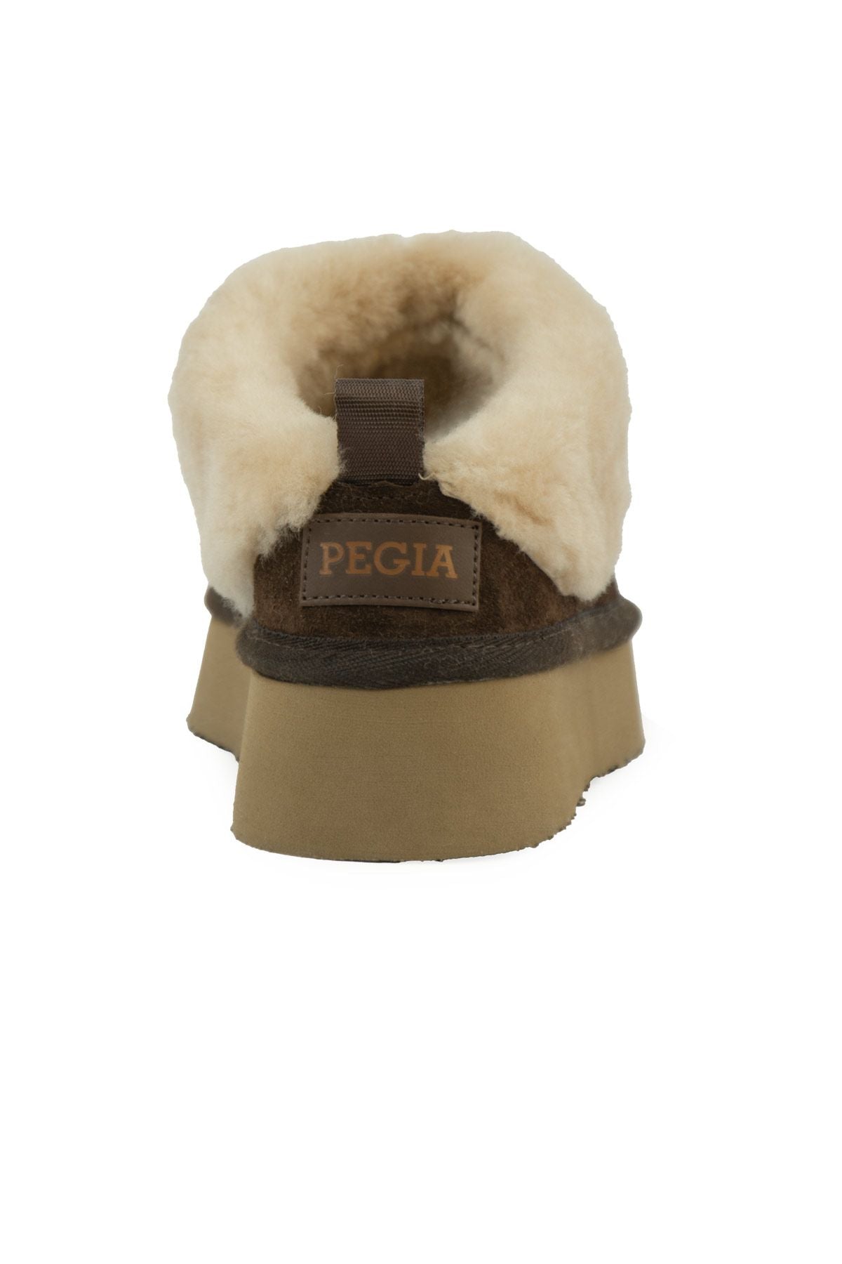 Pegia Women’s Genuine Sheepskin Mini Boots  - Choco