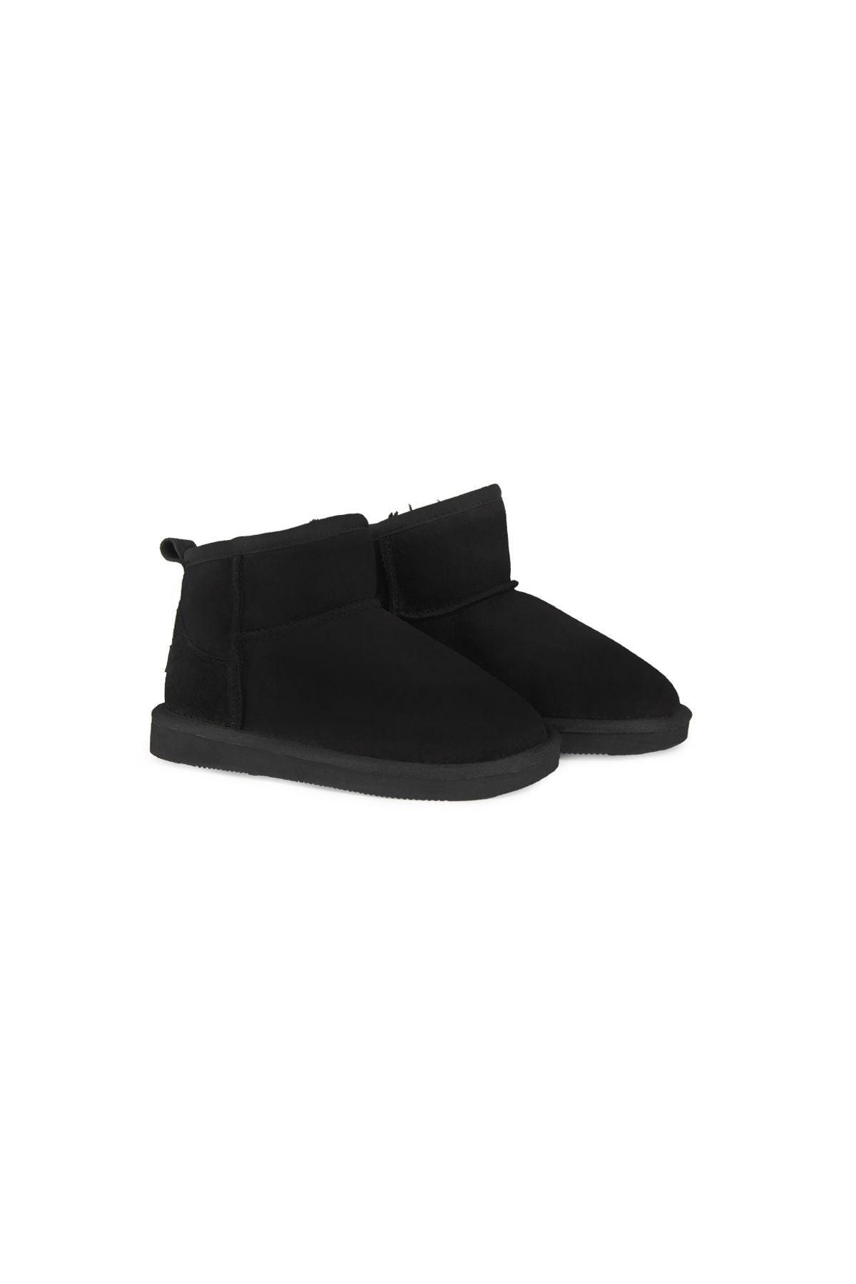 Pegia Genuine Sheepskin Kids Boots 186090  - Black