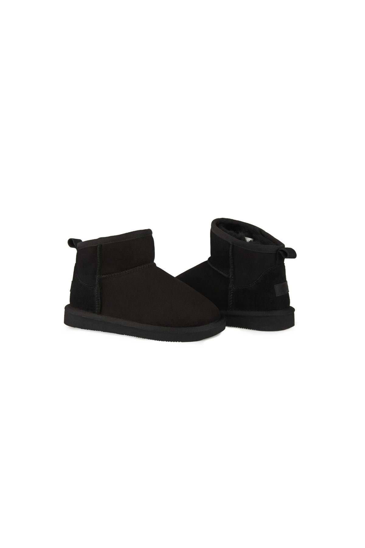 Pegia Genuine Sheepskin Kids Boots 186090  - Black