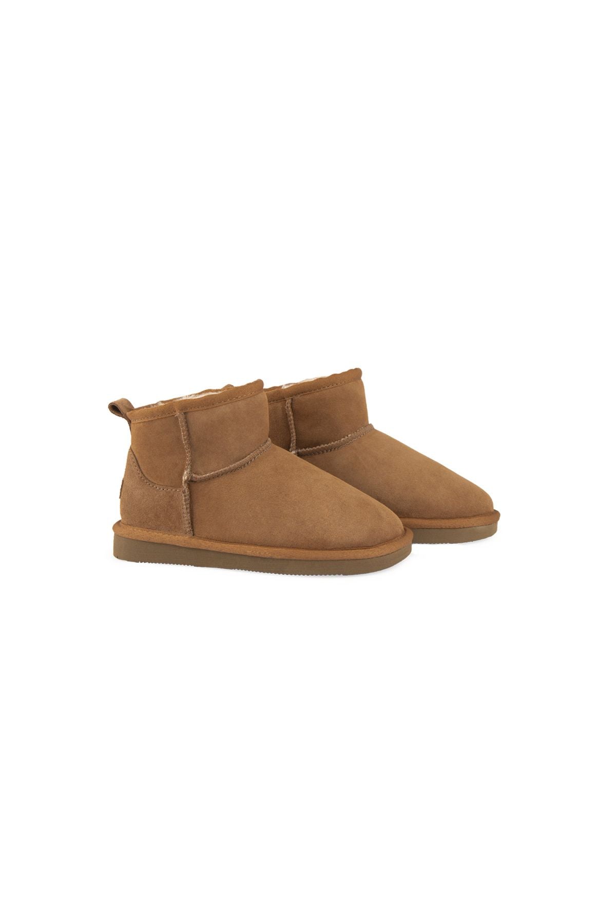 Pegia Genuine Sheepskin Kids Boots 186090  - Chestnut
