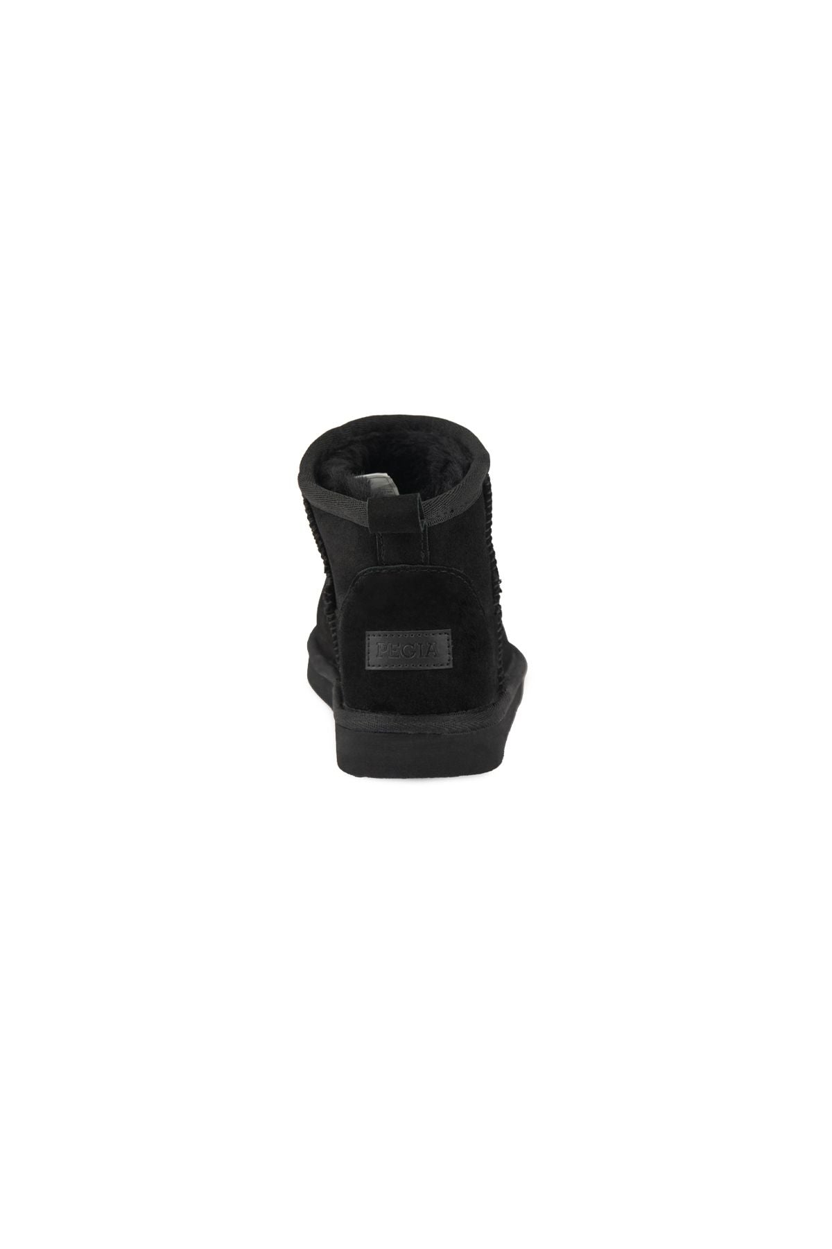 Pegia Genuine Sheepskin Kids Boots 186090  - Black