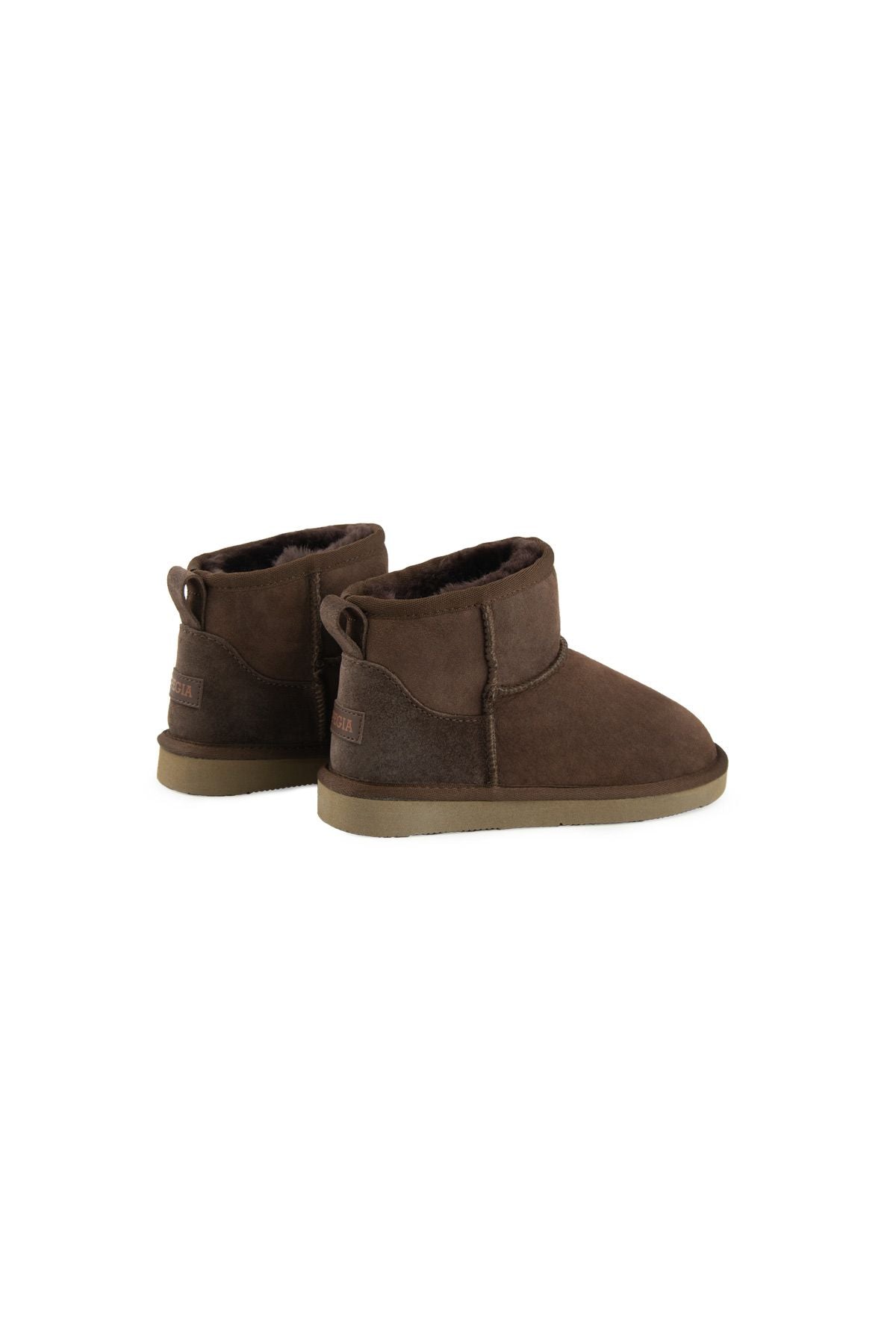 Pegia Genuine Sheepskin Kids Boots 186090  - Choco