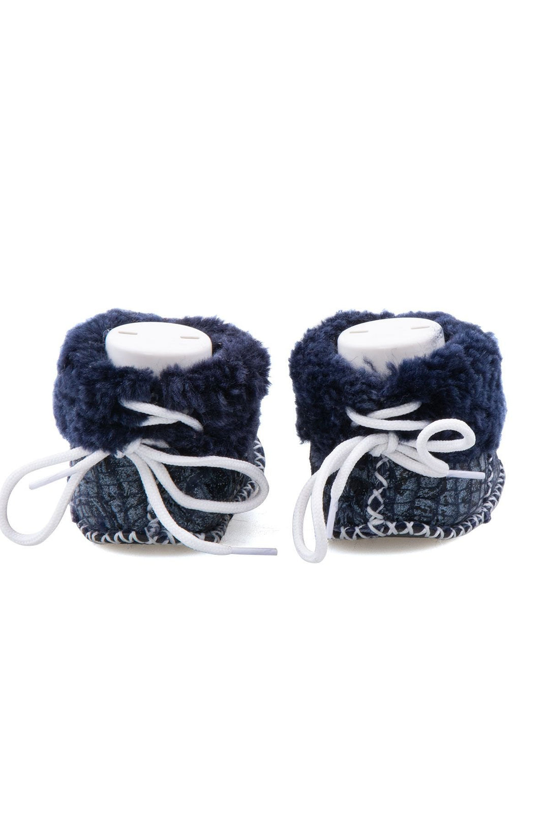 Pegia Shearling Baby's Booties 141113  - Navy