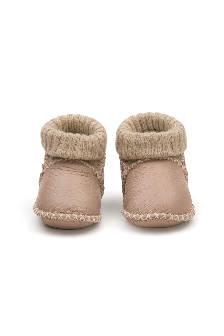 Pegia Shearling Baby Booties 141203  - Rose