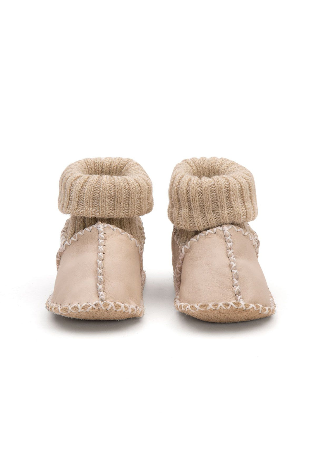 Pegia Shearling Baby Booties 141204  - Cream