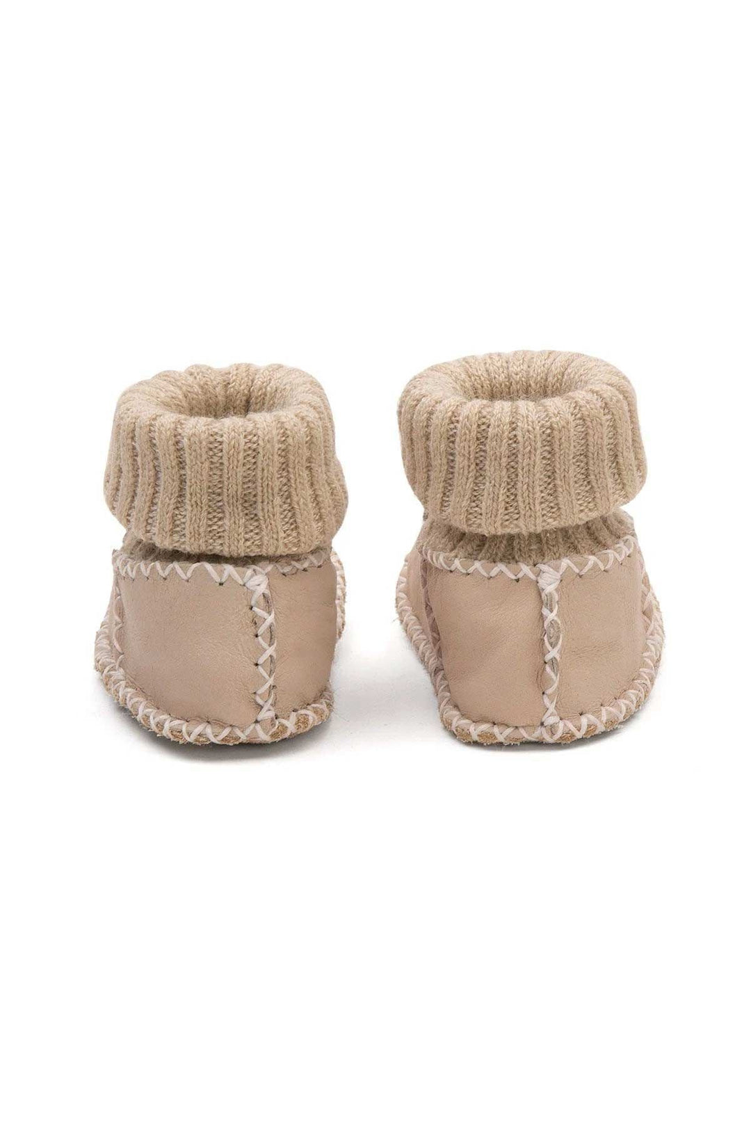 Pegia Shearling Baby Booties 141204  - Cream