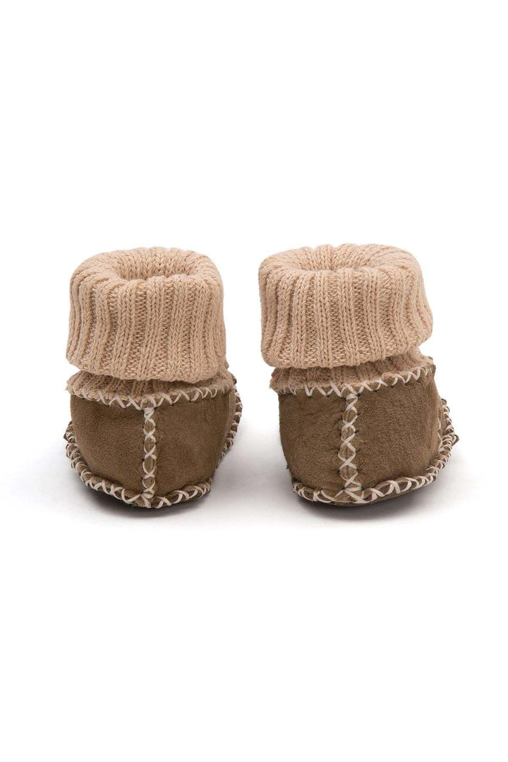 Pegia Shearling Baby Booties 141204  - Emerald