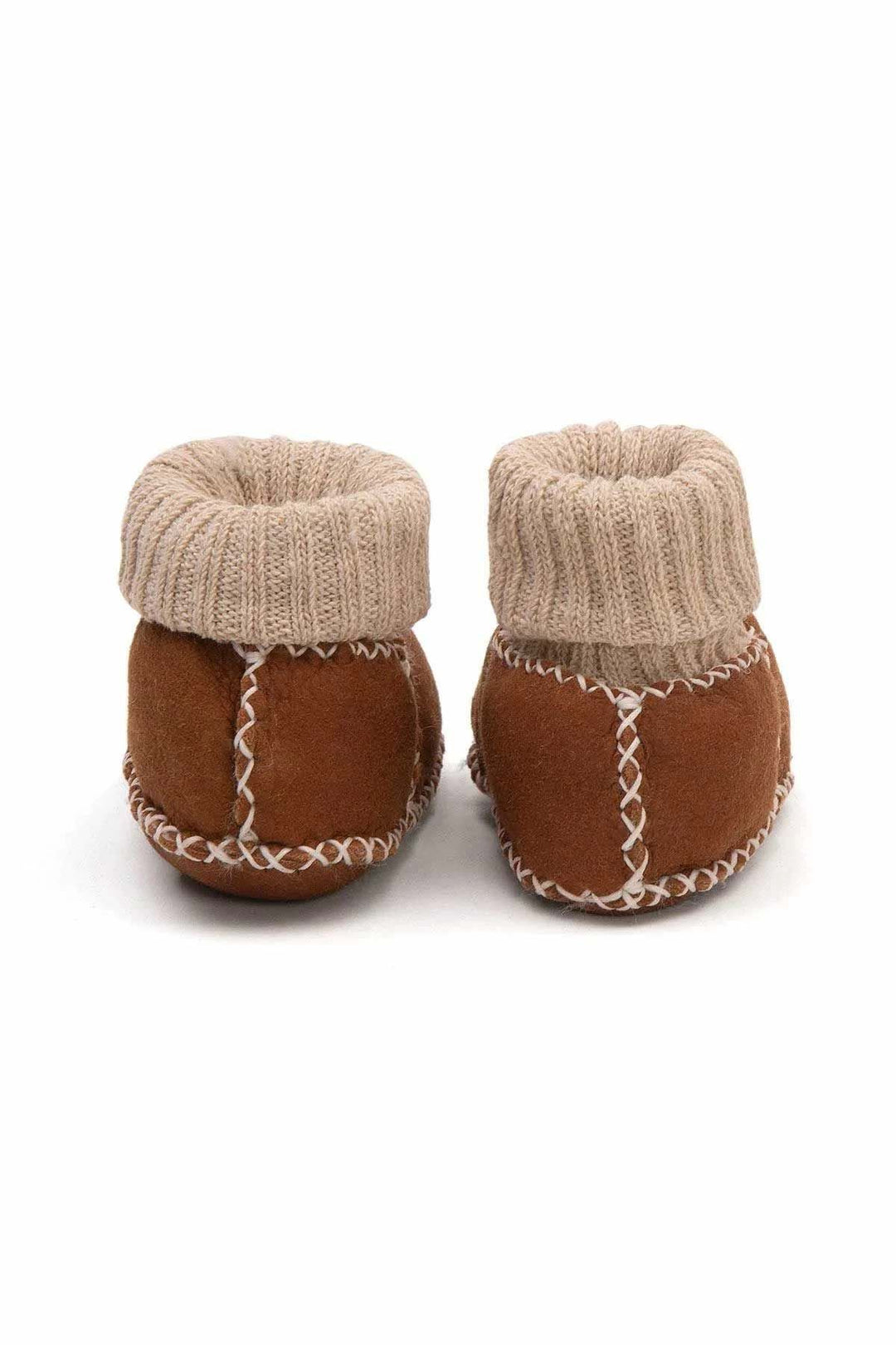 Pegia Shearling Baby Booties 141204  - Chestnut