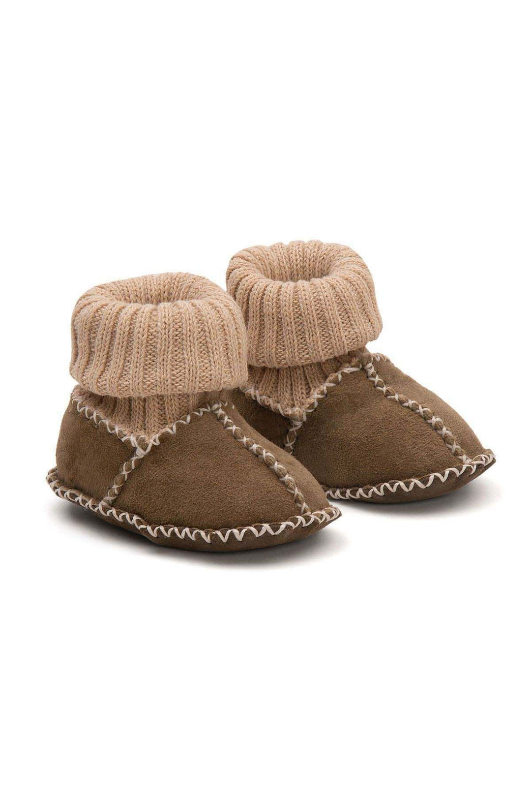 Pegia Shearling Baby Booties 141204  - Emerald