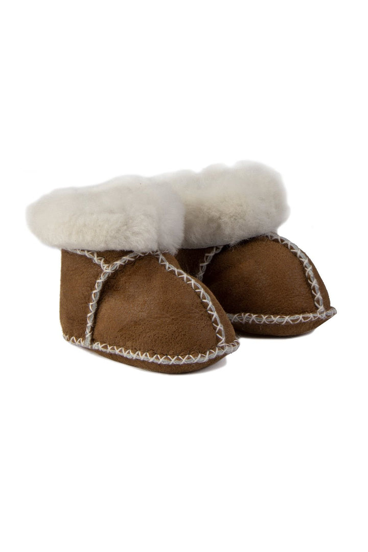 Pegia Shearling Baby's Booties 141211  - Chestnut