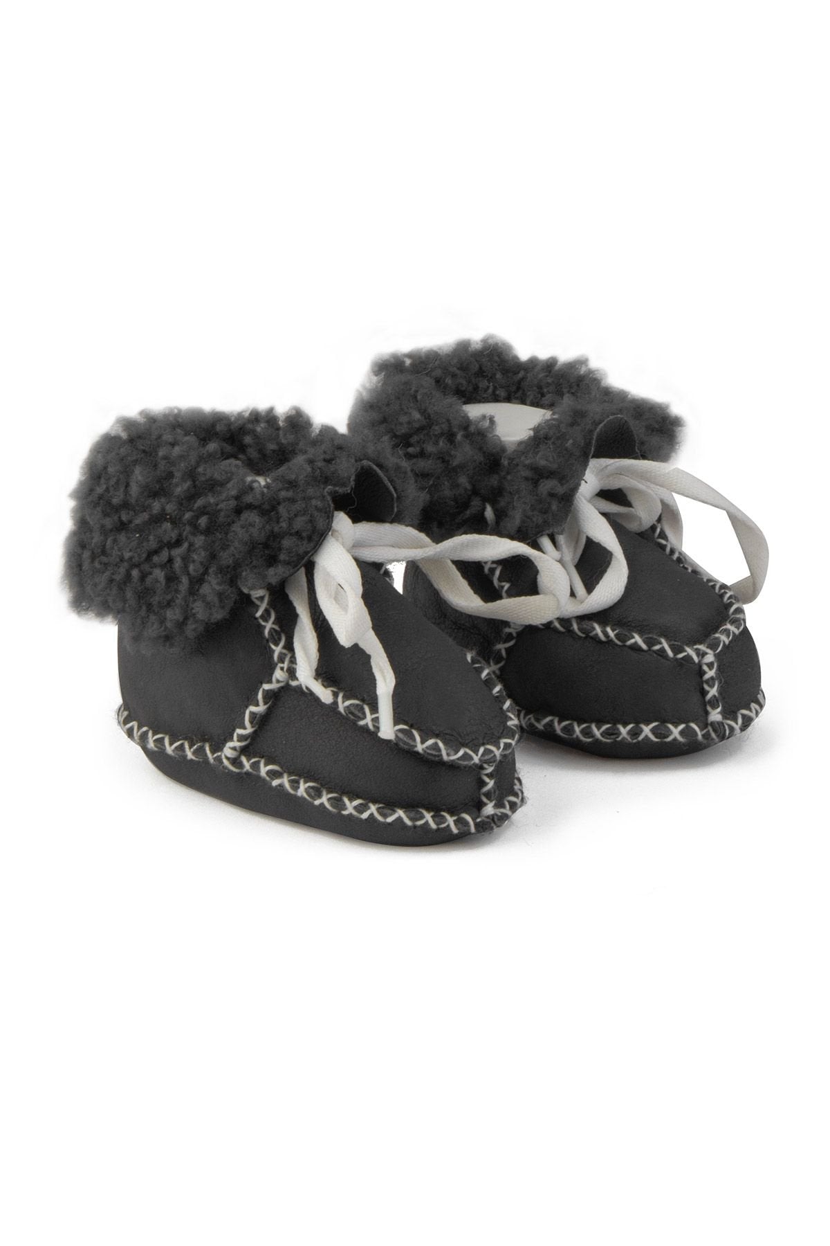 Pegia Shearling Baby's Booties 141212  - Anthracite
