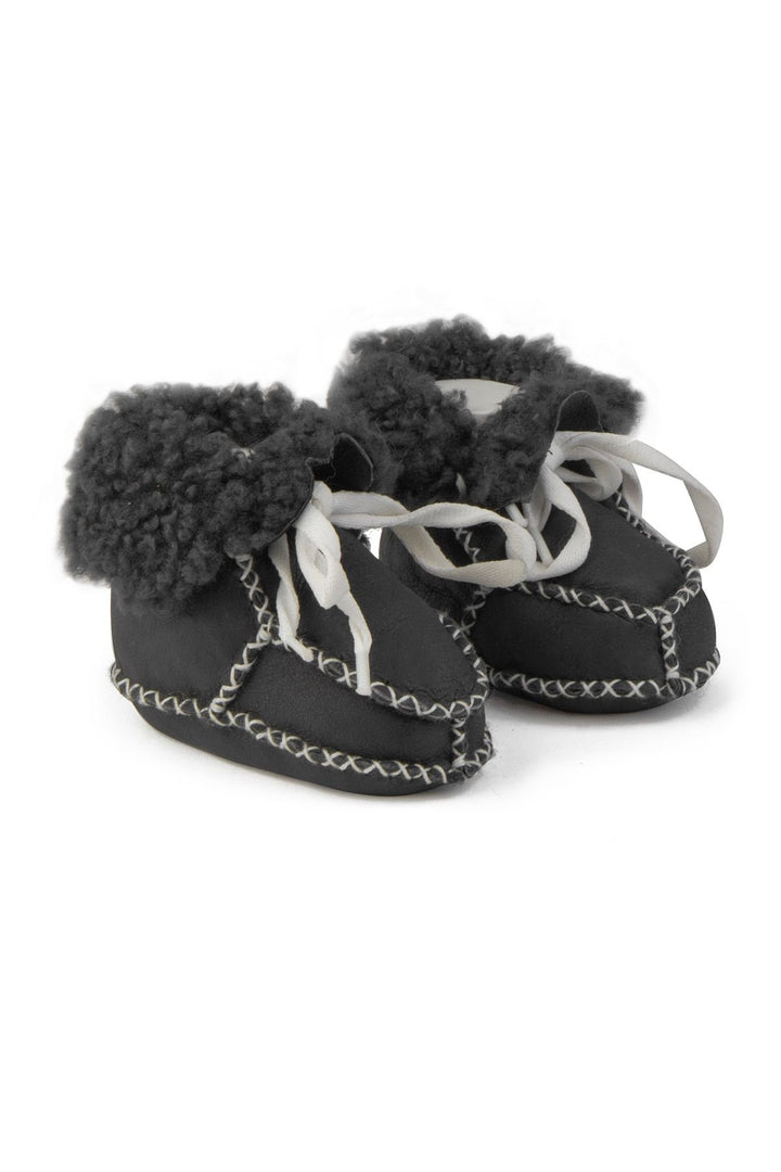 Pegia Shearling Baby's Booties 141212  - Anthracite