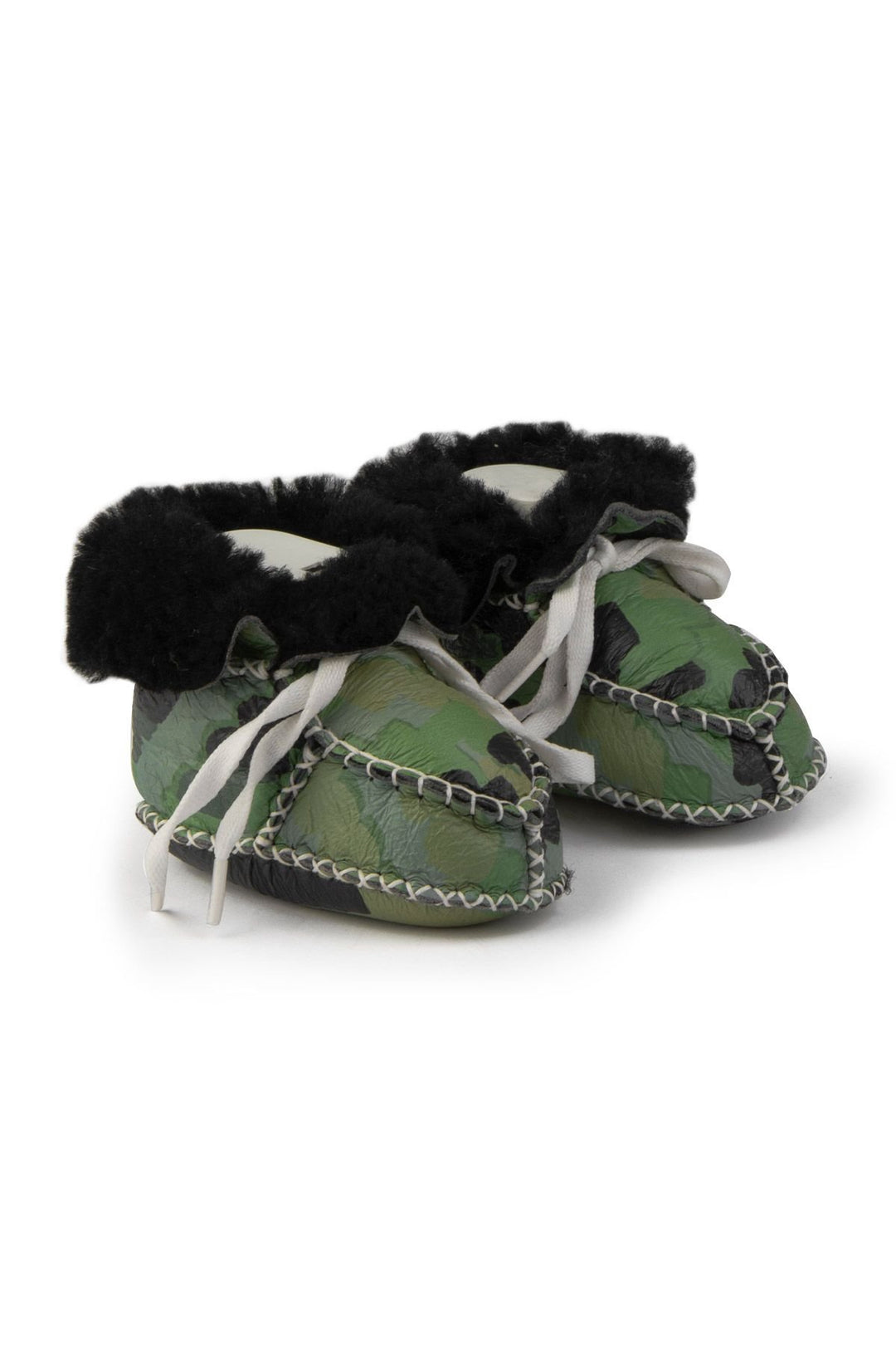 Pegia Shearling Baby's Booties 141213  - Emerald