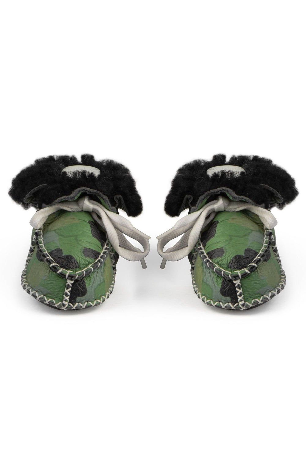 Pegia Shearling Baby's Booties 141213  - Emerald