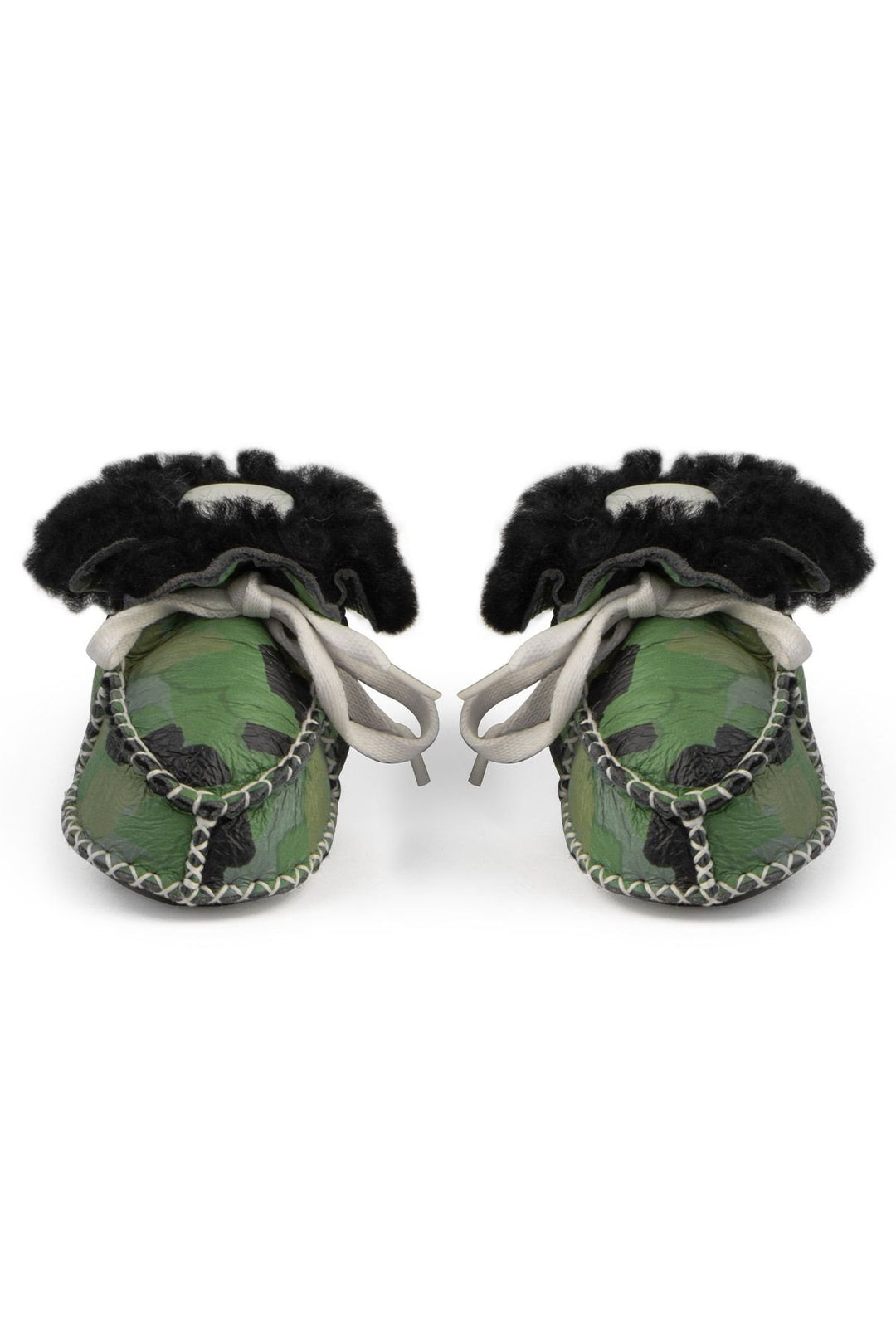 Pegia Shearling Baby's Booties 141213  - Emerald