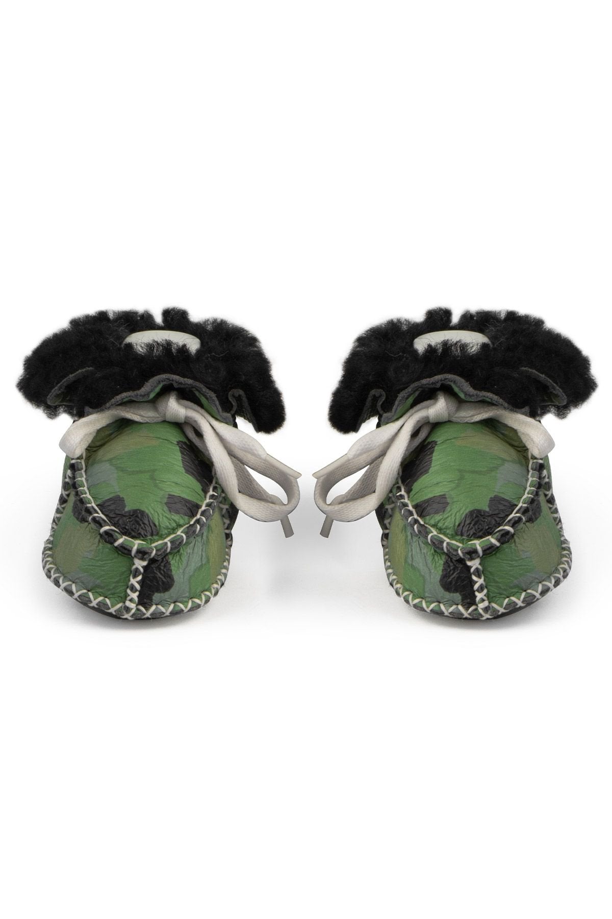 Pegia Shearling Baby's Booties 141213  - Emerald