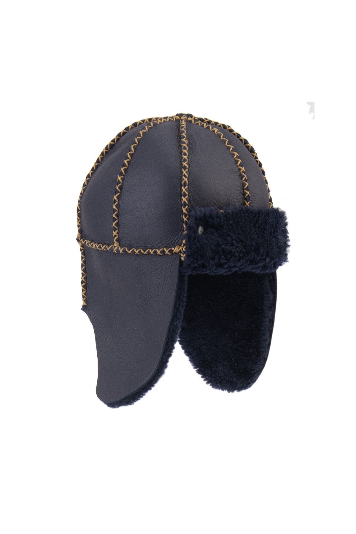 Pegia Genuine Sheepskin Baby Hat 142100  - Navy