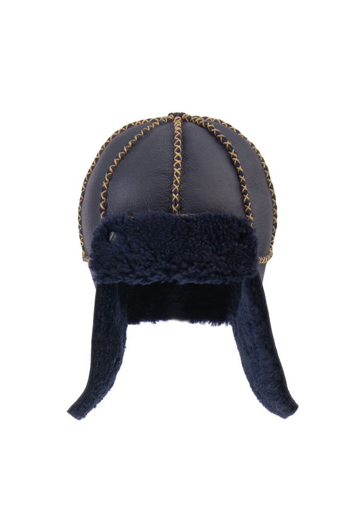 Pegia Genuine Sheepskin Baby Hat 142100  - Navy