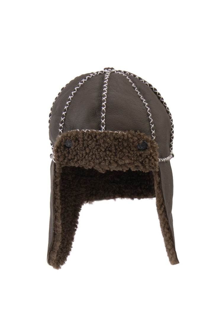 Pegia Genuine Sheepskin Baby Hat 142101  - Choco