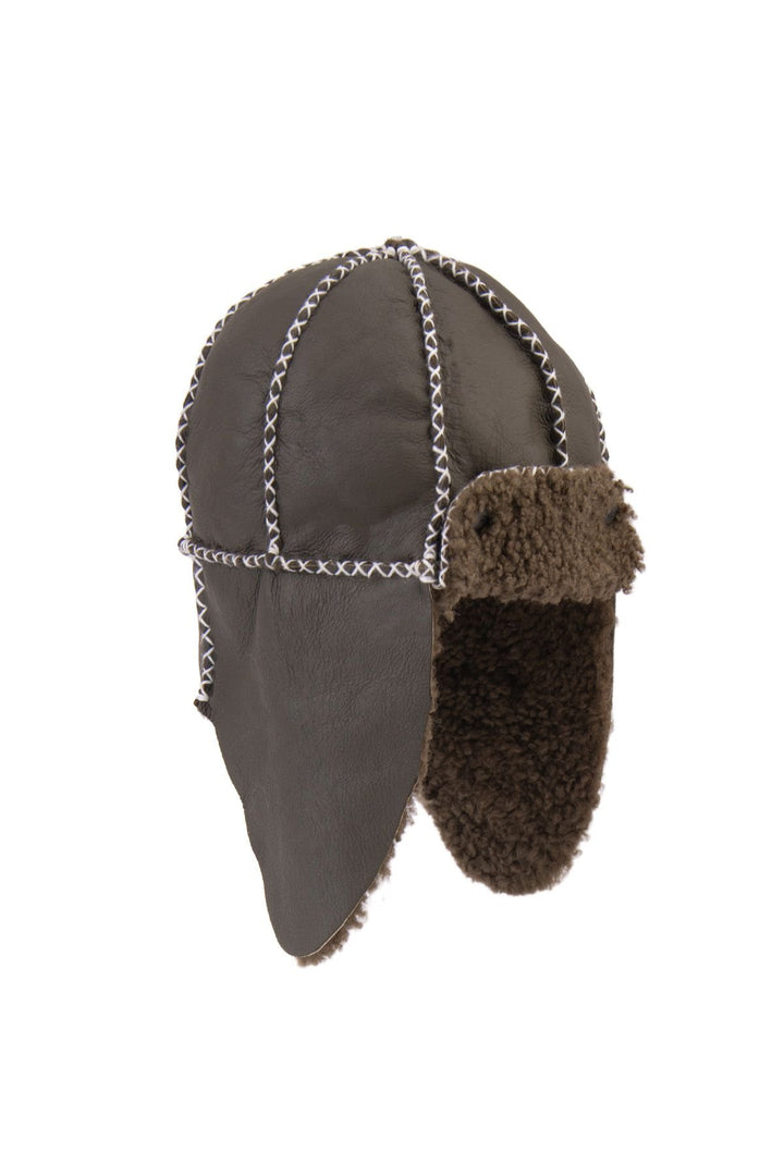 Pegia Genuine Sheepskin Baby Hat 142101  - Choco