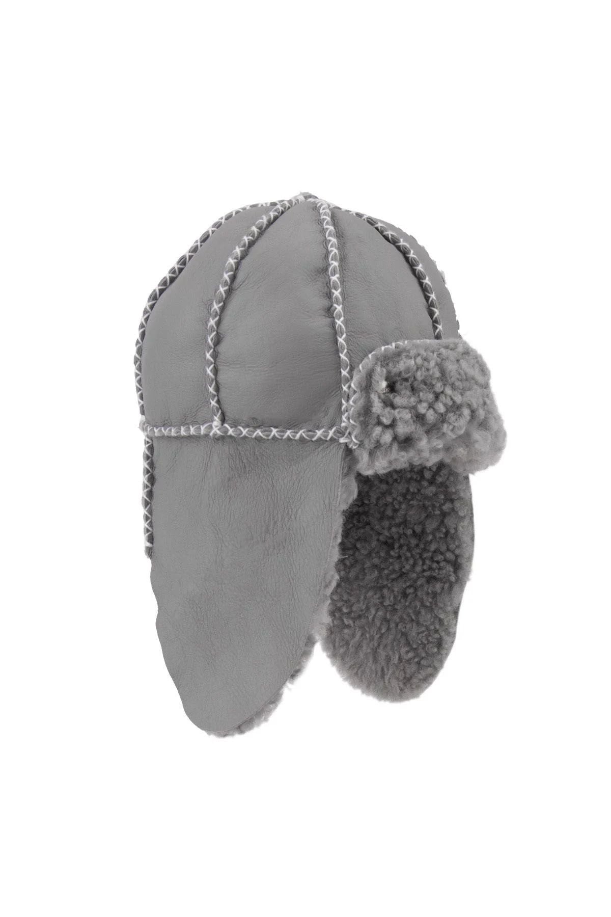 Pegia Genuine Sheepskin Baby Hat 142101  - Grey