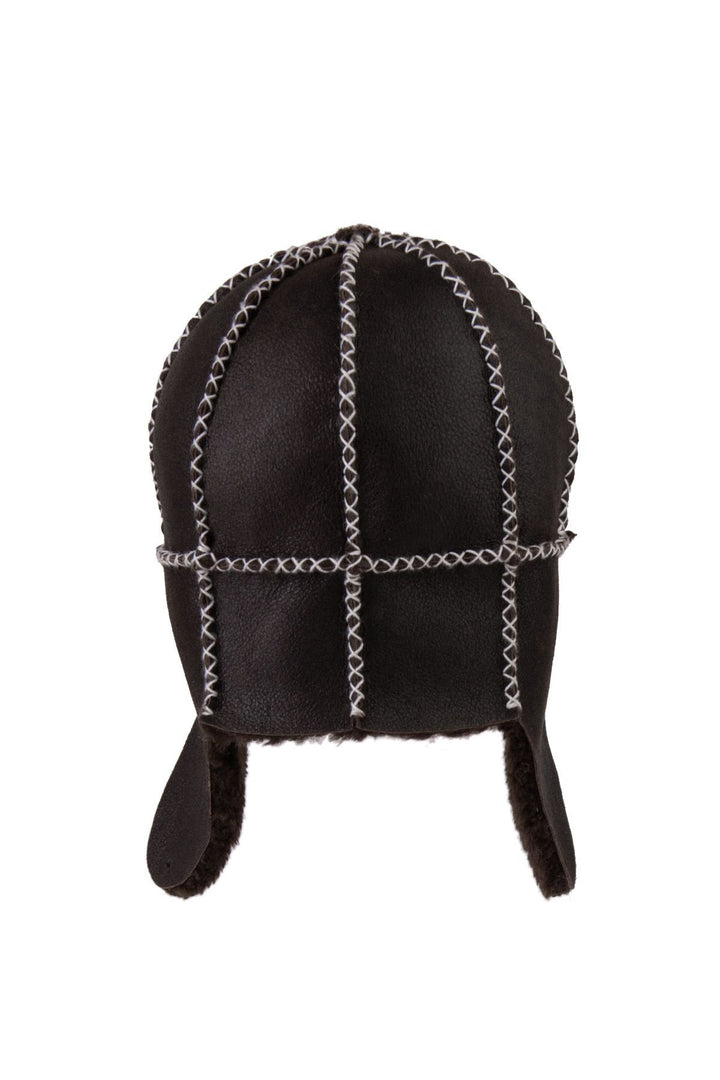 Pegia Genuine Sheepskin Baby Hat 142102  - Choco