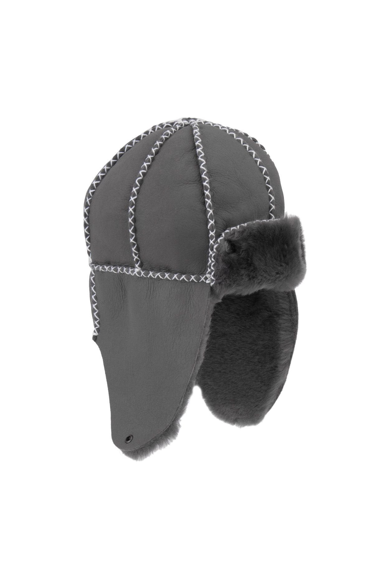 Pegia Genuine Sheepskin Baby Hat 142102  - Grey