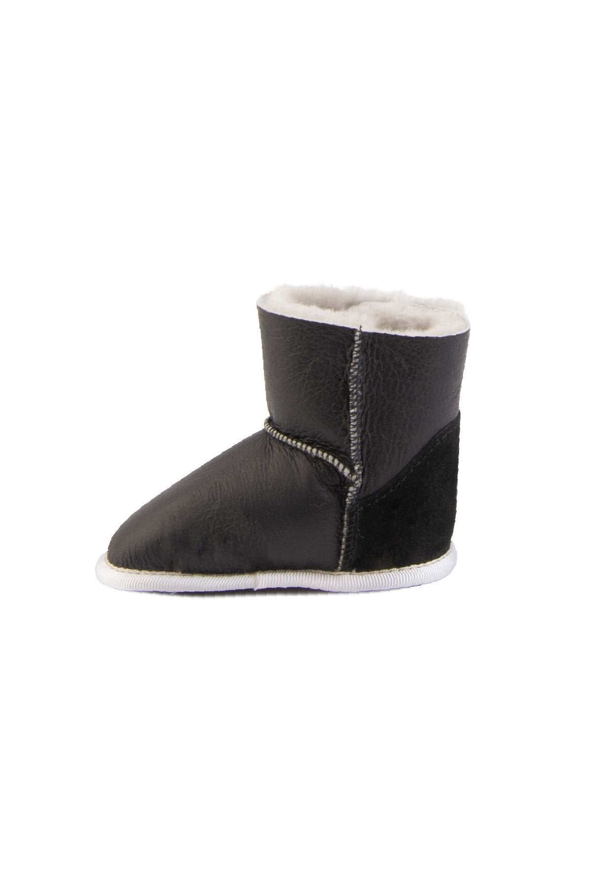 Pegia Sheepskin Velcro Baby Booties 141221  - Beige