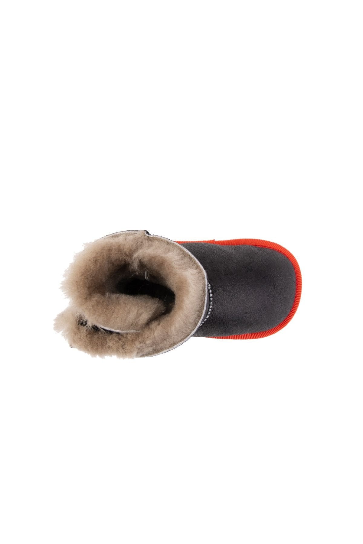 Pegia Sheepskin Velcro Baby Booties 141221  - Red