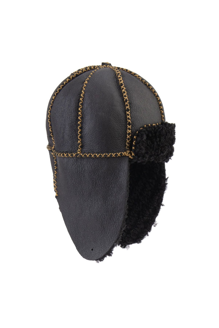Pegia Genuine Sheepskin Kids Hat 142103  - Black