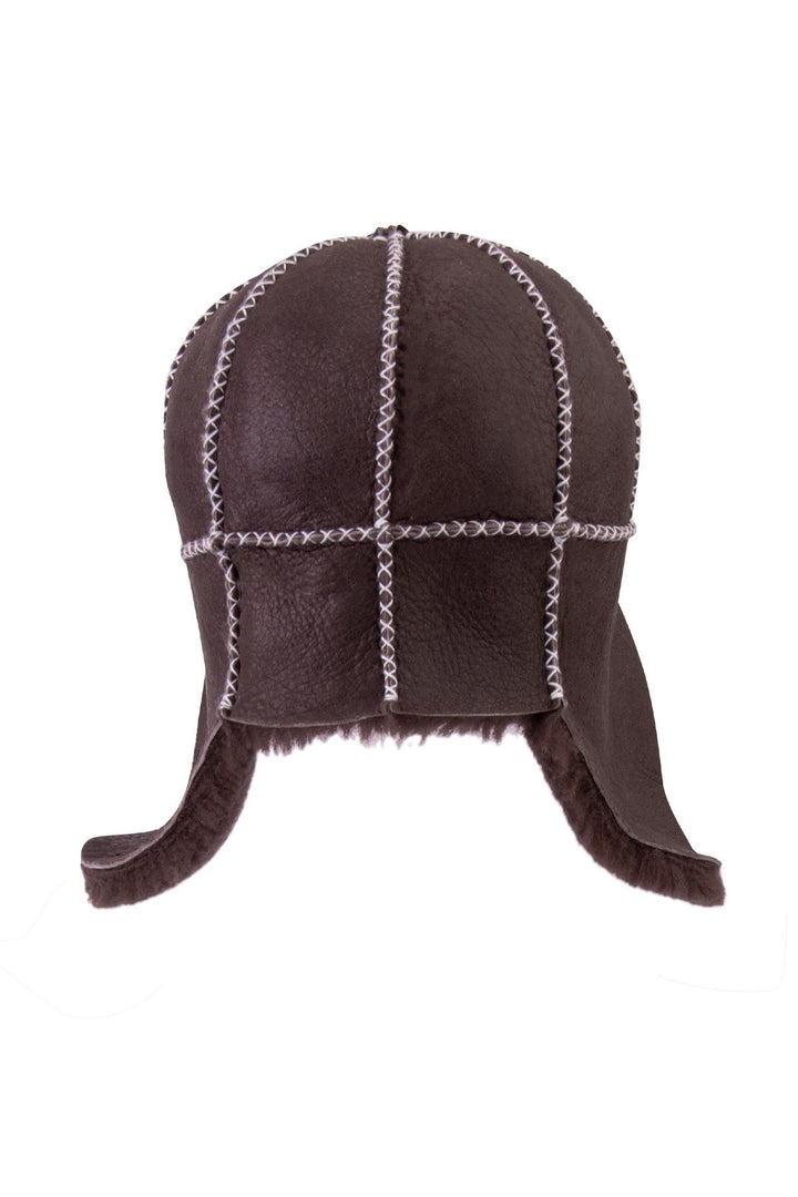 Pegia Genuine Sheepskin Kids Hat 142103  - Burgundy
