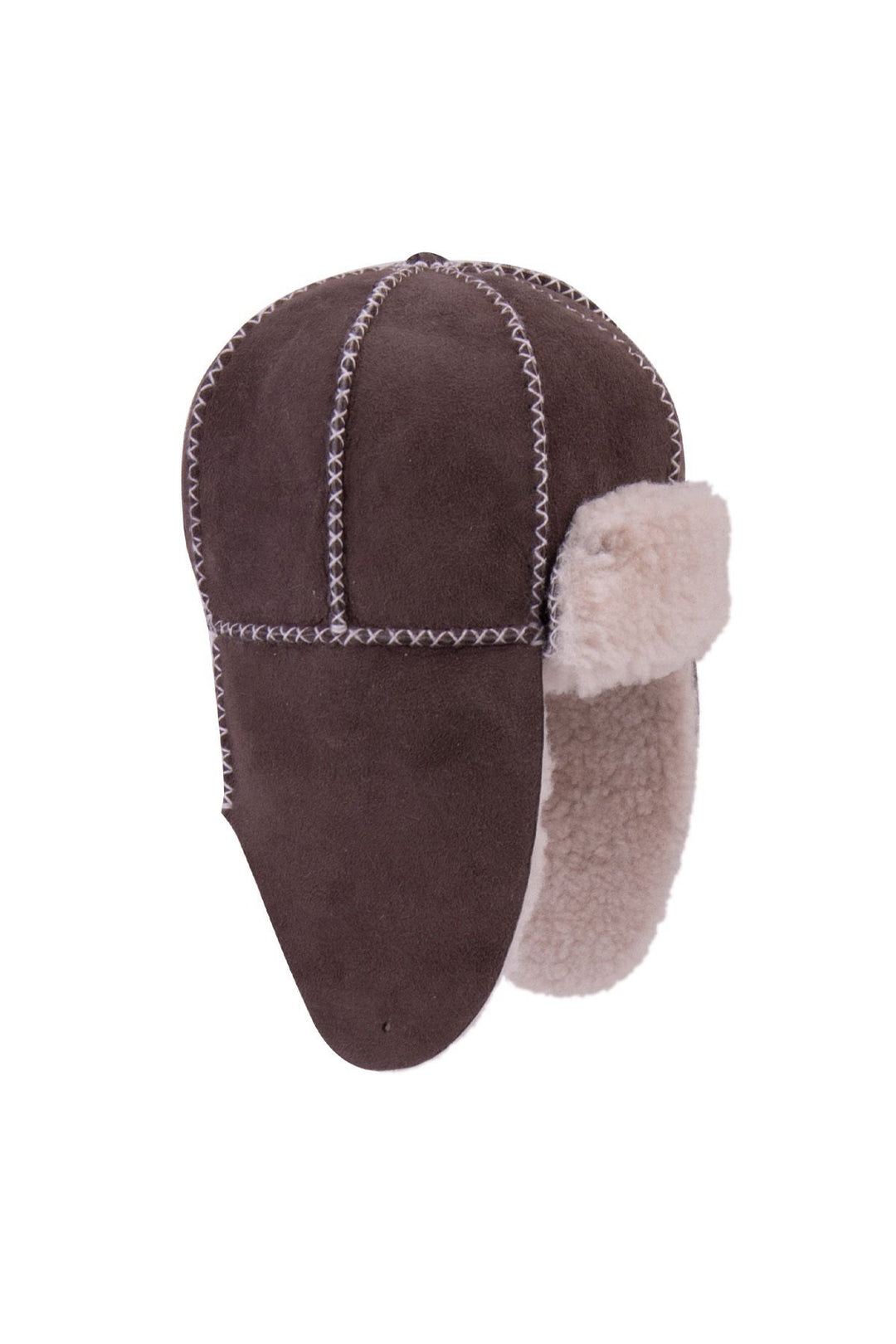 Pegia Genuine Sheepskin Kids Hat 142103  - Choco
