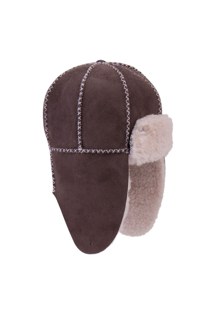 Pegia Genuine Sheepskin Kids Hat 142103  - Choco