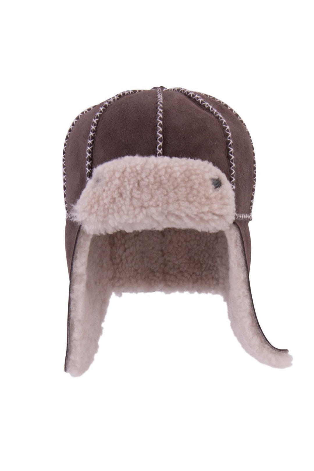 Pegia Genuine Sheepskin Kids Hat 142103  - Choco