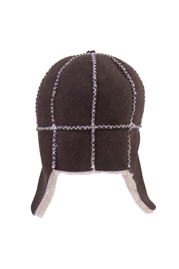 Pegia Genuine Sheepskin Kids Hat 142103  - Mocha